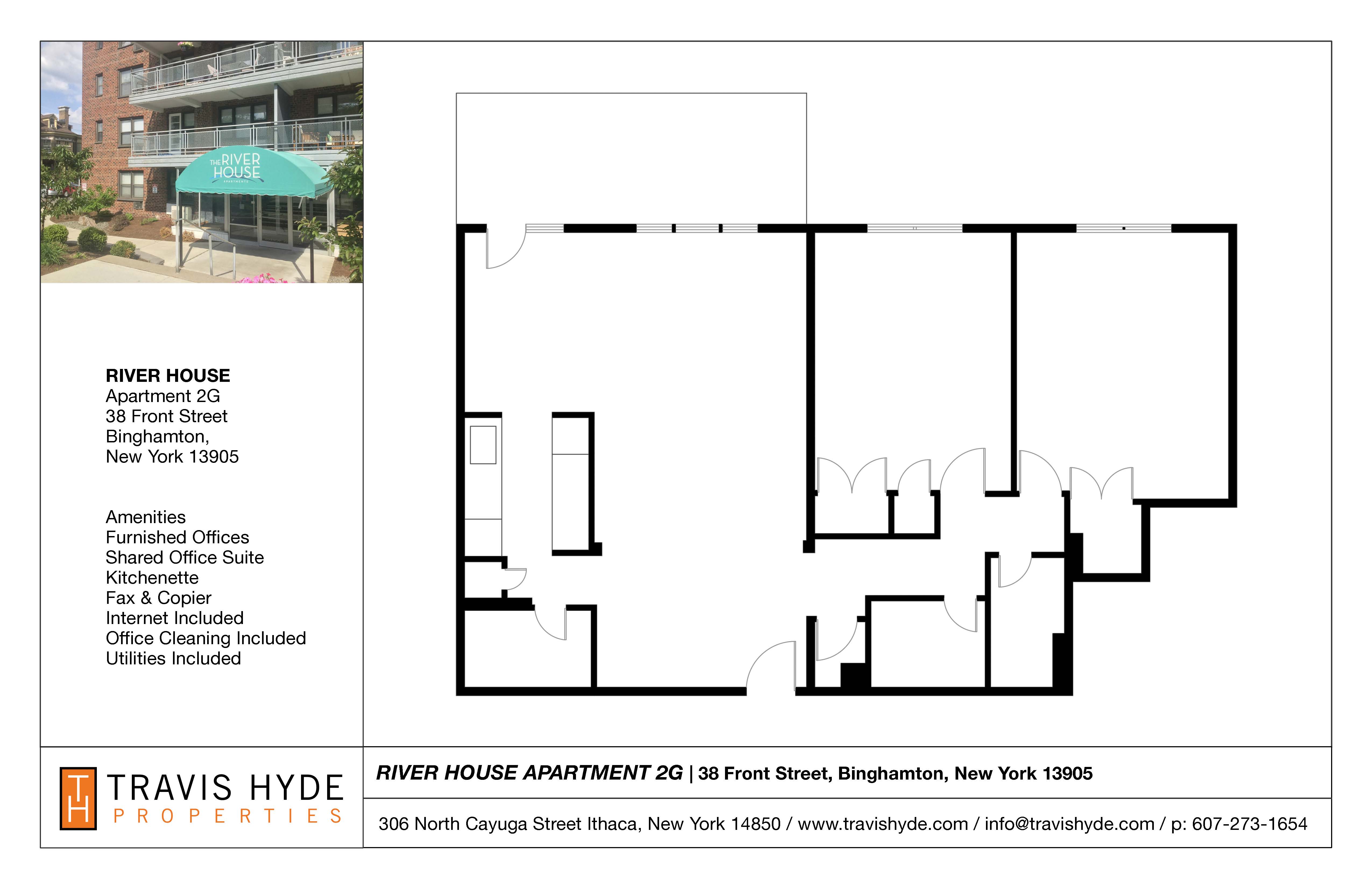 Floor plan for Travis Hyde Properties in Ithaca, NY